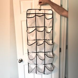 White & Black Shoe Organizer (holds